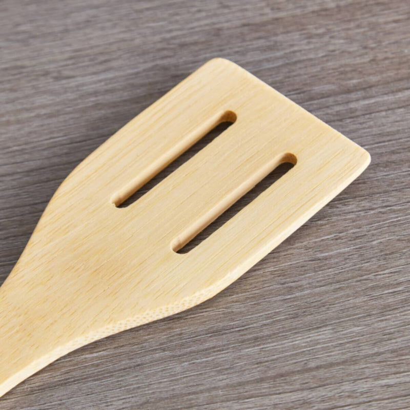 HOMEBOX | Bamboo Wood Slotted Turner | 165687831