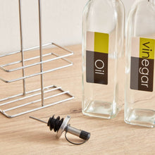 HOMEBOX | Essential Vinegar and Oil Bottle Set with Stand | 165687879
