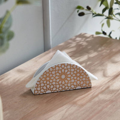 HOMEBOX | Armaya Zellige Printed Napkin Holder - 16.5x4x8 cm | 165712941