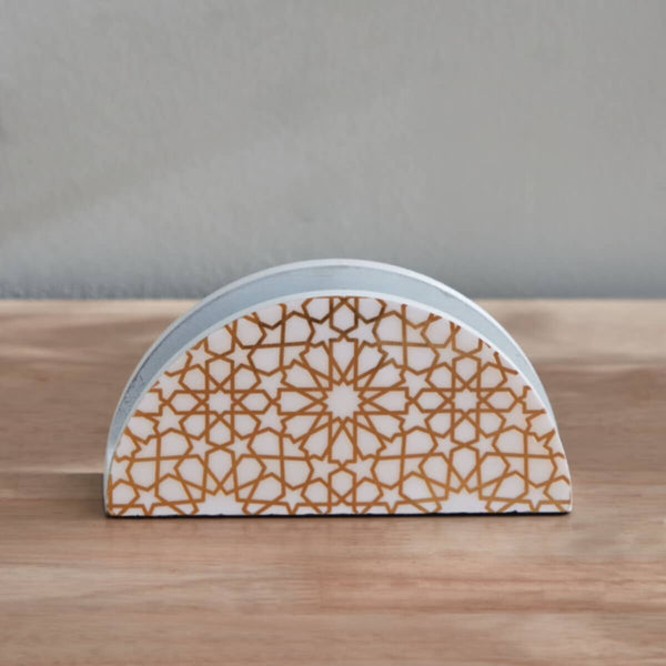 HOMEBOX | Armaya Zellige Printed Napkin Holder - 16.5x4x8 cm | 165712941