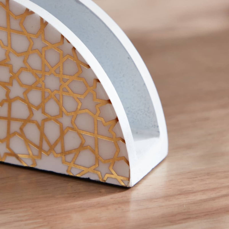 HOMEBOX | Armaya Zellige Printed Napkin Holder - 16.5x4x8 cm | 165712941