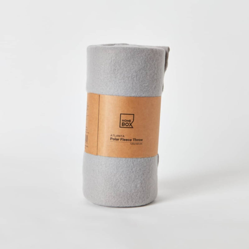 HOMEBOX | Atlanta Solid Recycled Polar Fleece Throw - 120x160 cm | 165780586