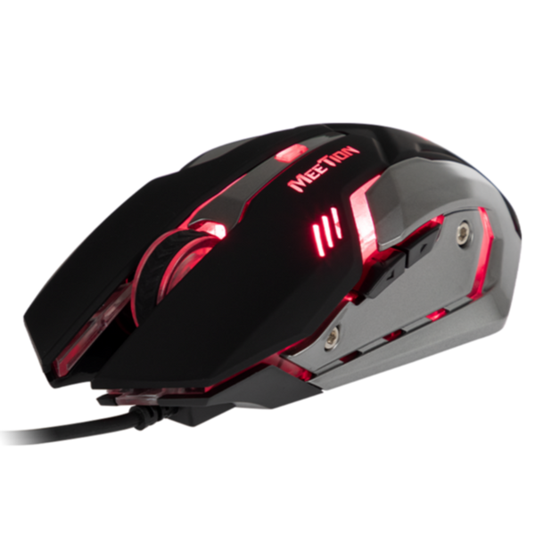 MEETION | USB Corded Backlit Gaming Mouse Black | MT-M915