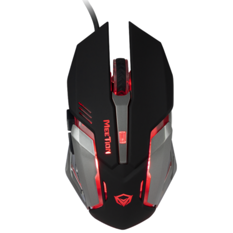MEETION | USB Corded Backlit Gaming Mouse Black | MT-M915