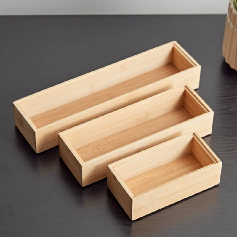 HOMEBOX | Natura Bamboo Organiser Set | 165837836