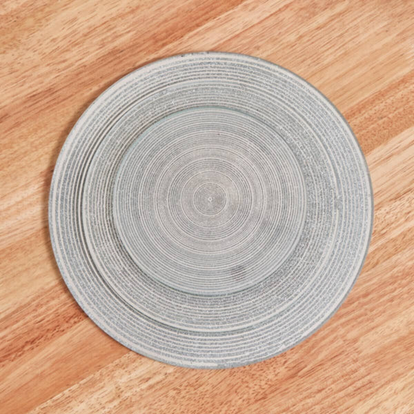 HOMEBOX | Destan 3-Piece Textured Round Glass Decorative Tray Set | 165851731