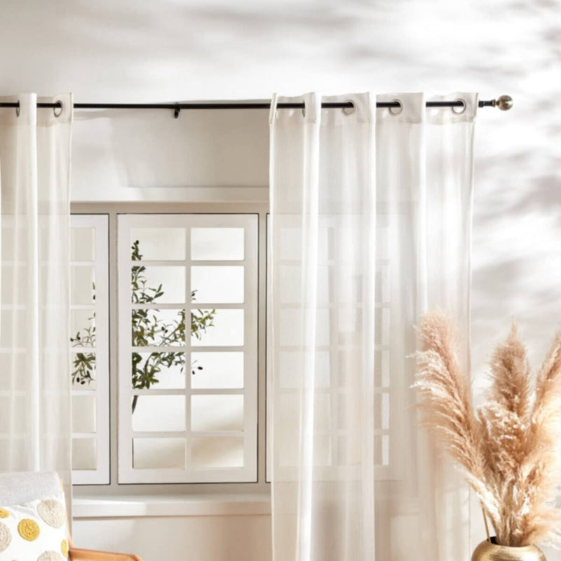 HOMEBOX | Gordo 19mm Extendable Curtain Rod - 76-210 cm | 165857613