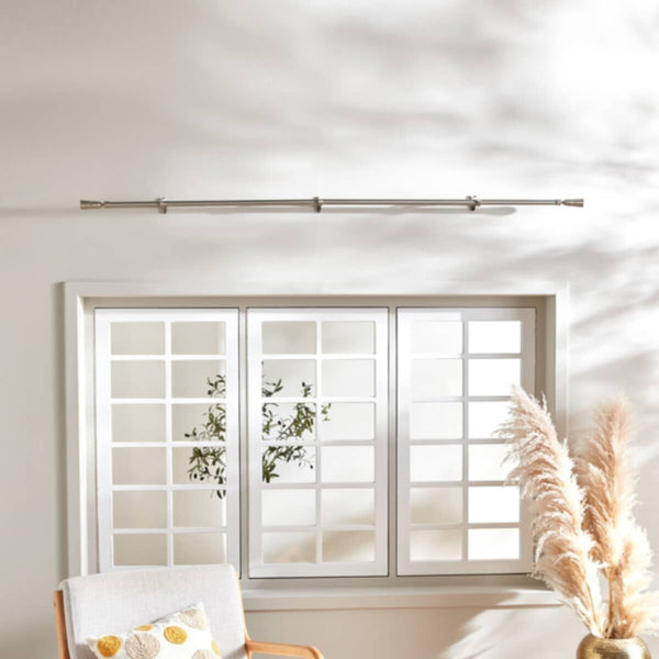 HOMEBOX | Crown 19mm Extendable Curtain Rod and Finial - 76-210 cm | 165857616