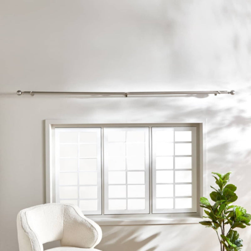 HOMEBOX | Ball 19mm Double Curtain Rod and Finial - 110-320 cm | 165857623