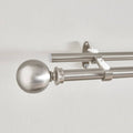 HOMEBOX | Ball 19mm Double Curtain Rod and Finial - 76-210 cm | 165857625