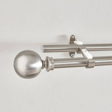HOMEBOX | Ball 19mm Double Curtain Rod and Finial - 76-210 cm | 165857625