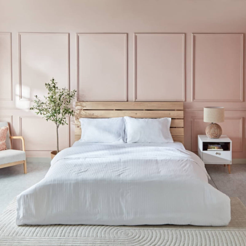 HOMEBOX | Hamilton 3-Piece King Queen BCI Cotton Duvet Quilt Cover Set - 220x220 cm | 165860358