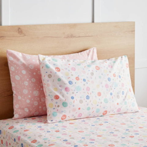 HOMEBOX | Nora Doodle 2-Piece Microfiber Pillow Cover Set - 50x75 cm | 165861597