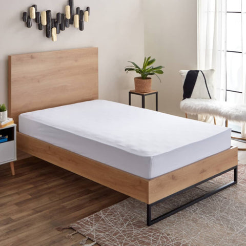 HOMEBOX | Essential Twin BCI Cotton Fitted Sheet - 120x200+25 cm | 165869325