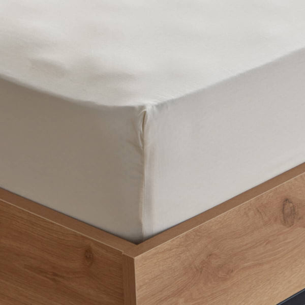 HOMEBOX | Essential Single BCI Cotton Fitted Sheet - 90x200+25 cm | 165869342
