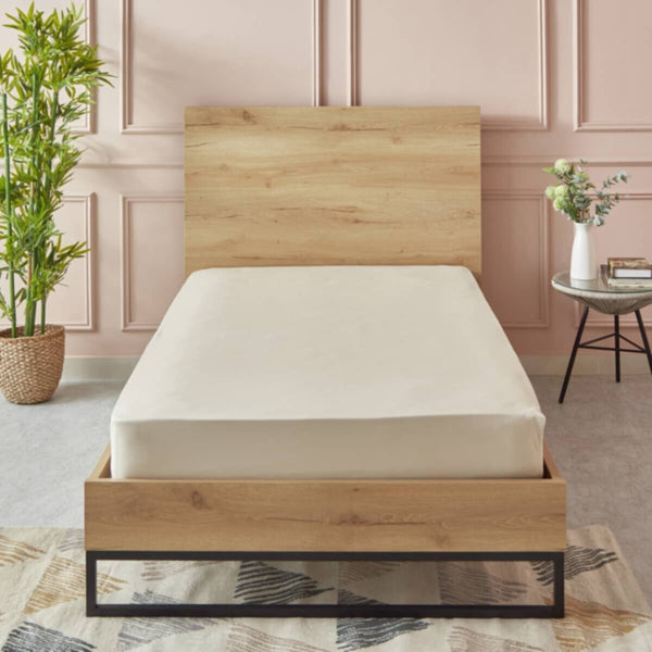 HOMEBOX | Essential Single BCI Cotton Fitted Sheet - 90x200+25 cm | 165869351