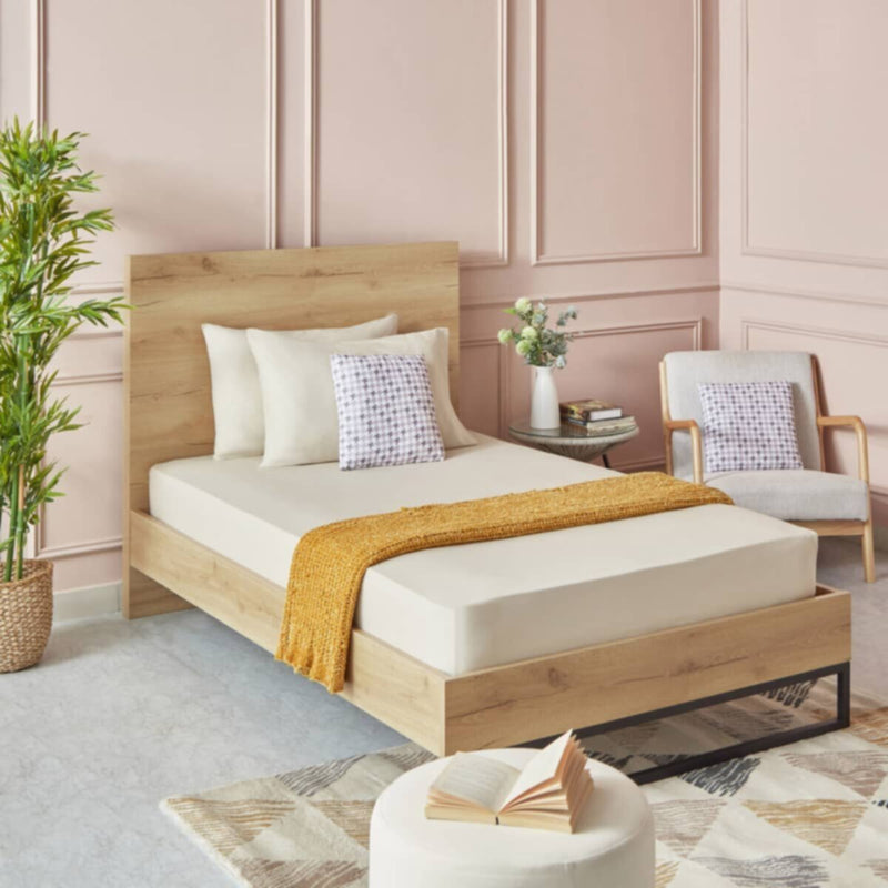 HOMEBOX | Essential Single BCI Cotton Fitted Sheet - 90x200+25 cm | 165869351