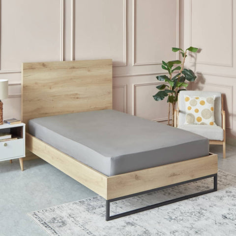 HOMEBOX | Essential Single BCI Cotton Fitted Sheet - 90x200+25 cm | 165869357