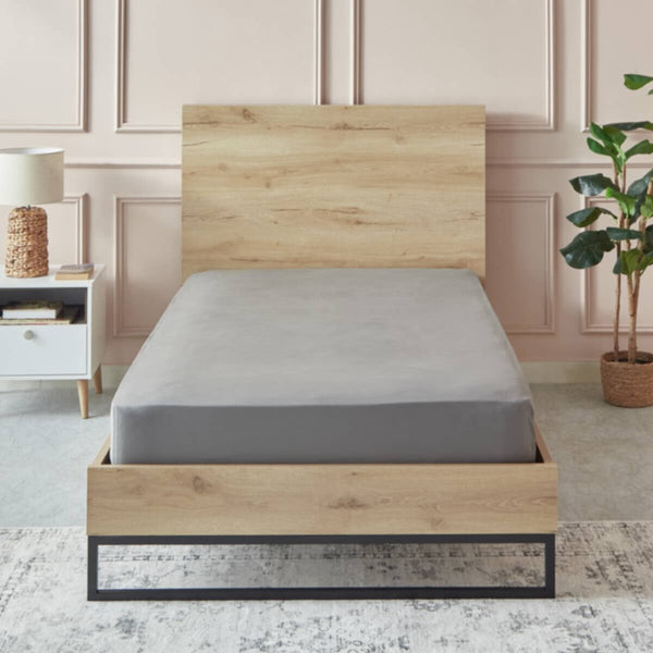 HOMEBOX | Essential Single BCI Cotton Fitted Sheet - 90x200+25 cm | 165869357