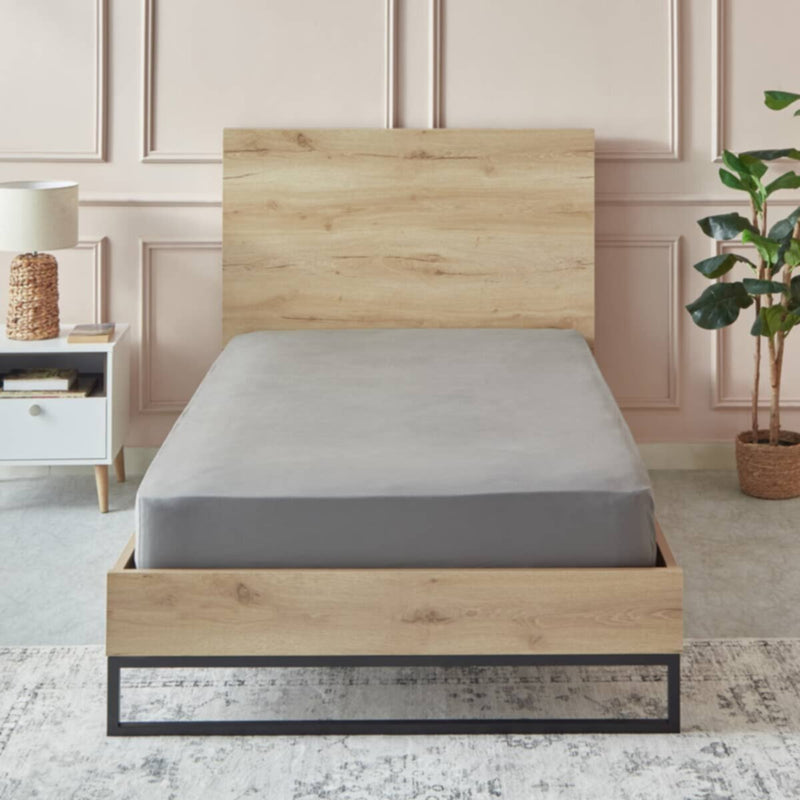 HOMEBOX | Essential Single BCI Cotton Fitted Sheet - 90x200+25 cm | 165869357