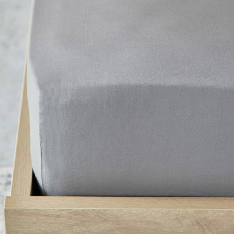 HOMEBOX | Essential Single BCI Cotton Fitted Sheet - 90x200+25 cm | 165869357