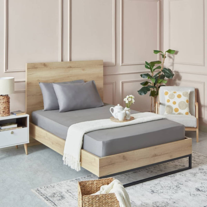 HOMEBOX | Essential Single BCI Cotton Fitted Sheet - 90x200+25 cm | 165869357