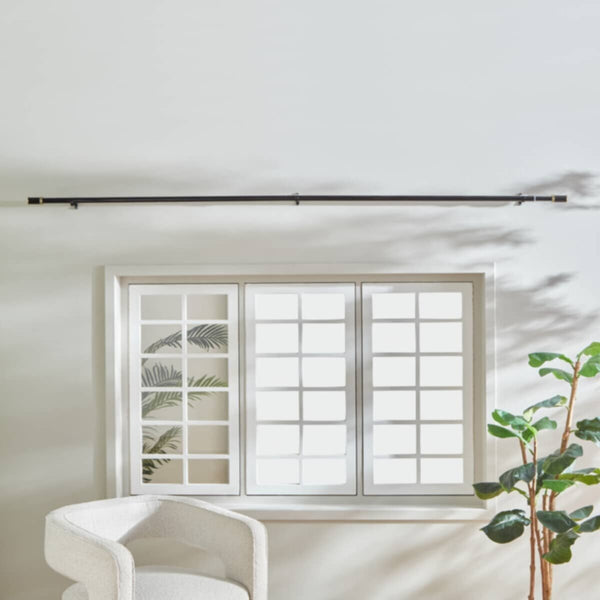 HOMEBOX | Zoe Powder Coated 25mm Extendable Single Curtain Rod 110-320 cm | 165874152