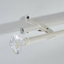 HOMEBOX | Small Acrylic Square 16mm Double Curtain Rod - 71-121 cm | 165874156