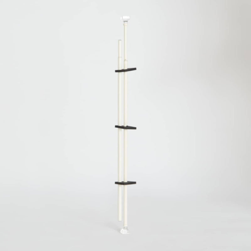 HOMEBOX | Small Acrylic Square 16mm Double Curtain Rod - 71-121 cm | 165874156