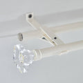HOMEBOX | Small Acrylic Square 16mm Double Curtain Rod - 110-320 cm | 165874157