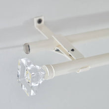 HOMEBOX | Small Acrylic Square 16mm Double Curtain Rod - 110-320 cm | 165874157