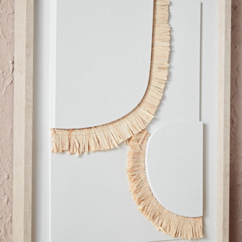 HOMEBOX | Oliver 3D Framed Canvas with Natural Accents - 40x50x3 cm | 165880878