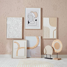 HOMEBOX | Oliver 3D Framed Canvas with Natural Accents - 40x50x3 cm | 165880878