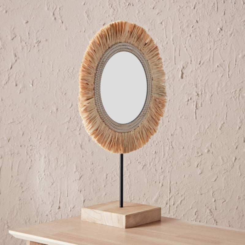 HOMEBOX | Oliver Whitewash Mirror - 33.5x50x15 cm | 165880917