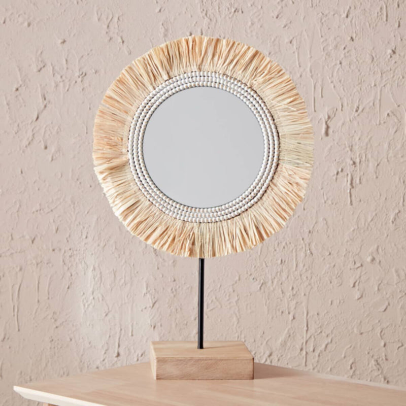 HOMEBOX | Oliver Whitewash Mirror - 33.5x50x15 cm | 165880917