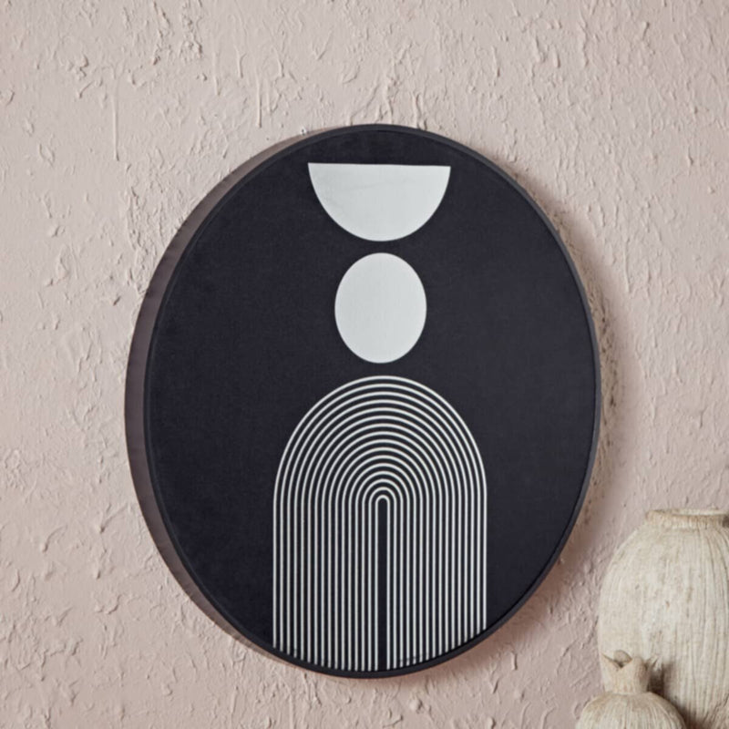 HOMEBOX | Oliver Metal and Velvet Wall Art - 59x59x4 cm | 165880918