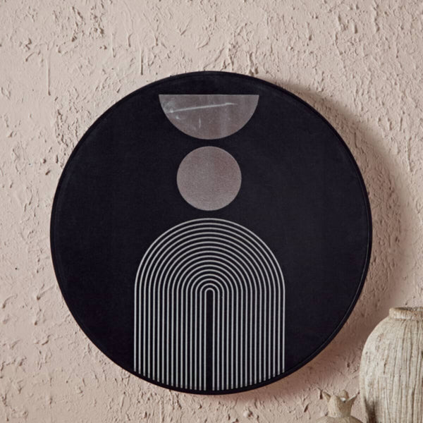 HOMEBOX | Oliver Metal and Velvet Wall Art - 59x59x4 cm | 165880918