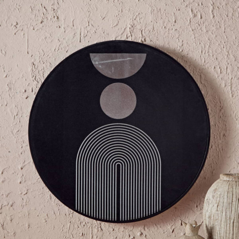 HOMEBOX | Oliver Metal and Velvet Wall Art - 59x59x4 cm | 165880918