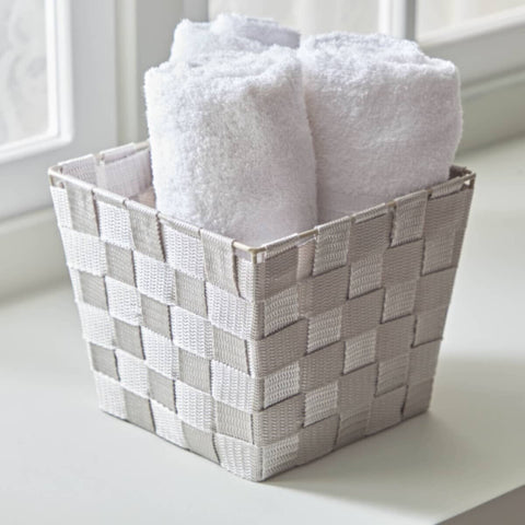 HOMEBOX | Strap Storage Basket - 19x19x16 cm | 165888969