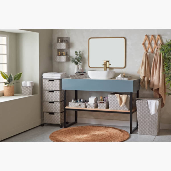 HOMEBOX | Strap Storage Basket - 19x19x16 cm | 165888969
