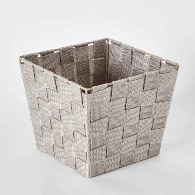 HOMEBOX | Strap Storage Basket - 19x19x16 cm | 165888969