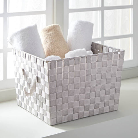 HOMEBOX | Strap Storage Basket - 25x33x38 cm | 165888975