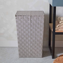 HOMEBOX | Strap Laundry Hamper with Lid - 36x36x55 cm | 165888978