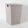 HOMEBOX | Strap Laundry Hamper with Lid - 36x36x55 cm | 165888978