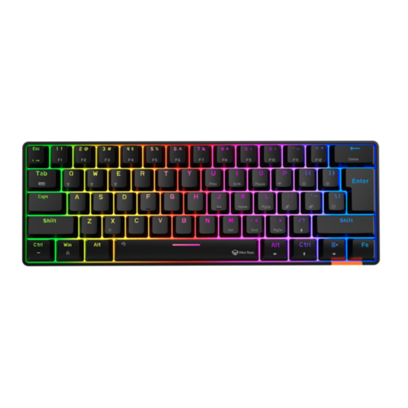 MEETION | HESTIA Dual Mode Bluetooth 60% Gaming KeyboardRainbow with Type C and Bluetooth- Mini | MT-MK005BT