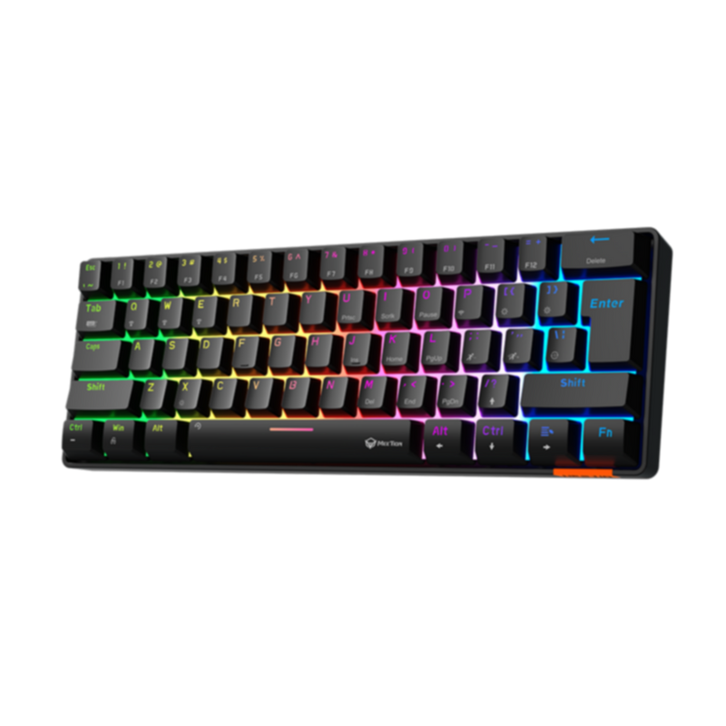 MEETION | HESTIA Dual Mode Bluetooth 60% Gaming KeyboardRainbow with Type C and Bluetooth- Mini | MT-MK005BT