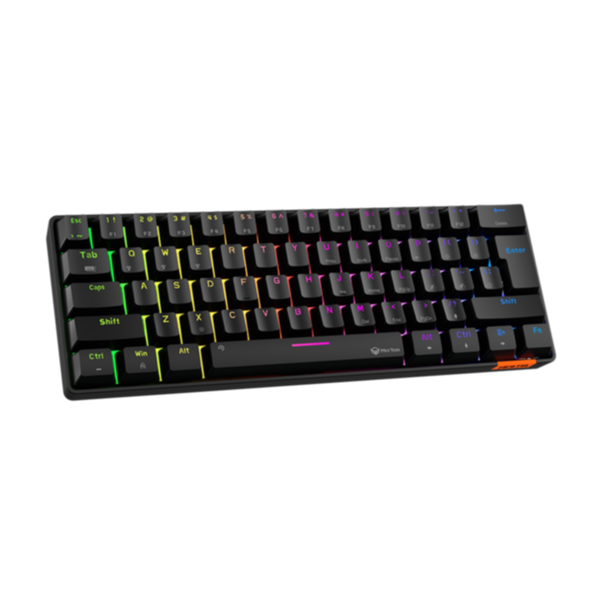 MEETION | HESTIA Dual Mode Bluetooth 60% Gaming KeyboardRainbow with Type C and Bluetooth- Mini | MT-MK005BT