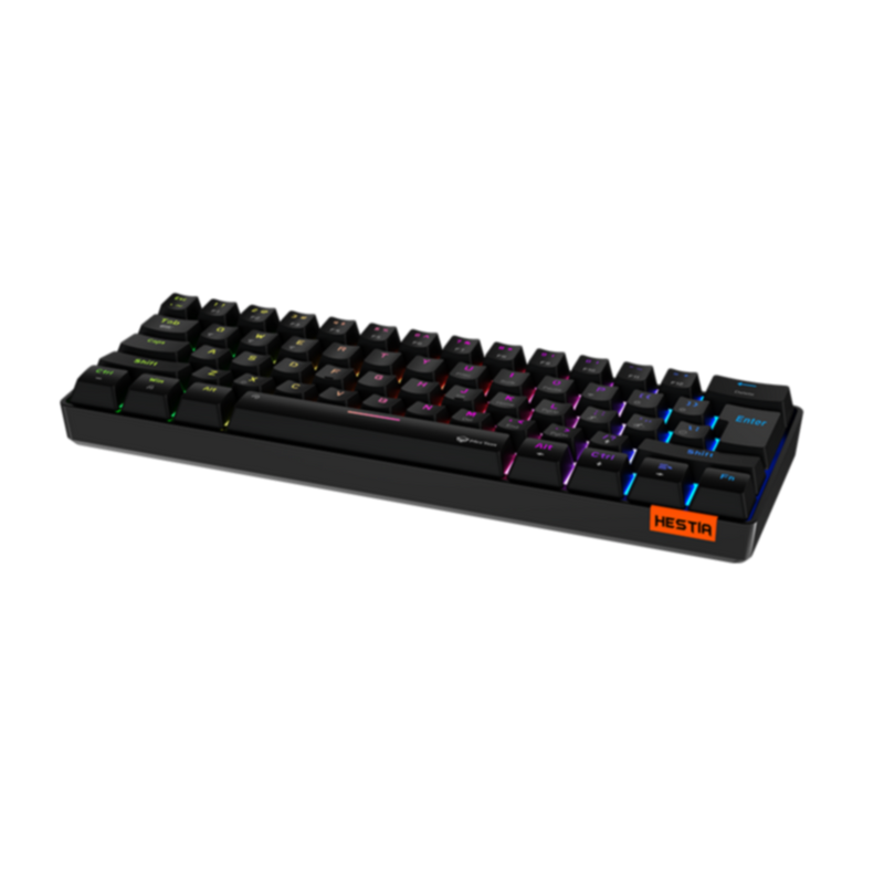 MEETION | HESTIA Dual Mode Bluetooth 60% Gaming KeyboardRainbow with Type C and Bluetooth- Mini | MT-MK005BT