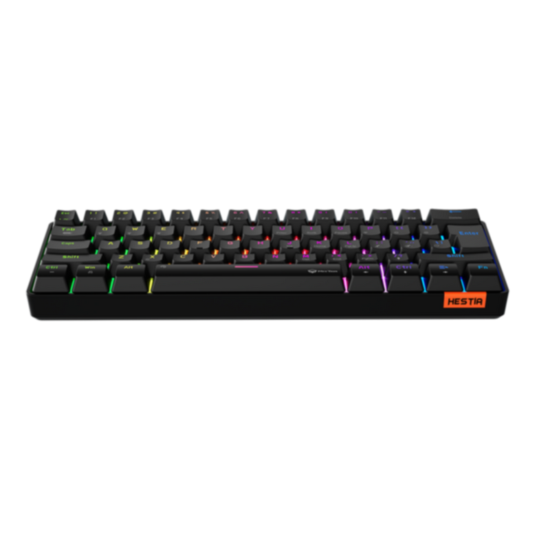 MEETION | HESTIA Dual Mode Bluetooth 60% Gaming KeyboardRainbow with Type C and Bluetooth- Mini | MT-MK005BT