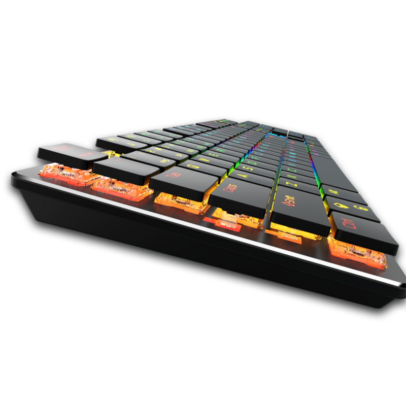 MEETION | Ultra Thin RGB Mechanical Gaming Keyboard | MT-MK80